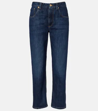 Brunello Cucinelli Cropped straight jeans