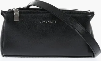 Givenchy Borsa a Spalla PANDORA In Pelle Martellata con Logo Effetto Argentati Givenchy