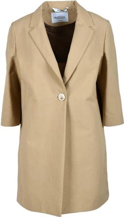 Bottega Martinese Tailored Beige Short Coat
