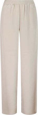 Max Mara Pantalones de seda Mxmvolonta - Trousers - Mujer - Beige - 2XS