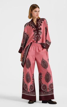 La DoubleJ Palazzo Pants in Oltrarno Plac&eacute;e Pink at Nordstrom, Size Small It