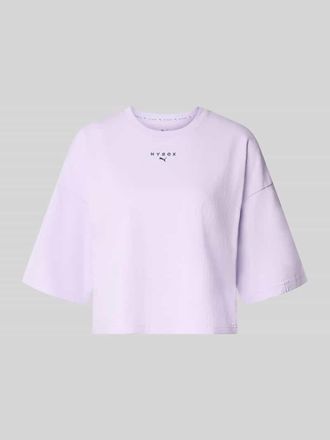 Puma Relaxed Fit T-Shirt aus reiner Baumwolle in Flieder, Gr&ouml;&szlig;e XL