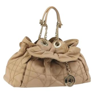 Dior Pre-owned Vintage Hand Bag - Dames - Pre-owned - Beige - Maat: ONE Size Leer