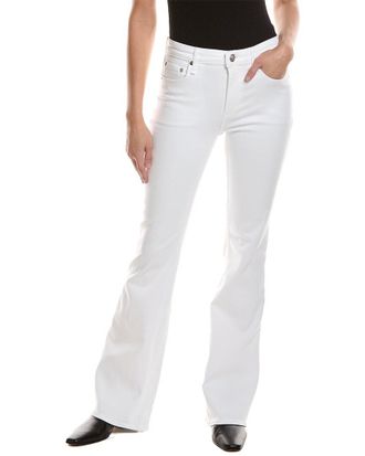 Rag & Bone Rag & Bone Flexi Dahlia Mid-Rise Full-Length Optic White Flare Jean