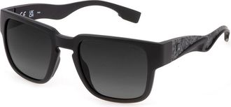 Fila SFI463 Polarized U28P Mens Sunglasses Black Size 53