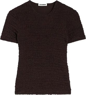 Jil Sander Top a maniche corte - Marrone