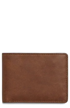 Shinola Navigator Leather Wallet in Medium Brown at Nordstrom