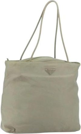 Prada Pre-owned Nylon Tote Bag - Dames - Vintage Shopper - Groen - ONE Size - Nylon - Vintage