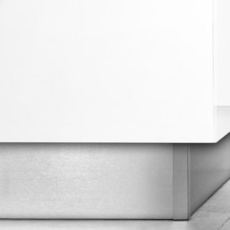 Emuca Emuca Lote De 2 Z&oacute;calos Para Cocina Plasline Con Accesorios De Uni&oacute;n, Altura 150mm, 2 Barras De Lognitud 2.35m, Pl&aacute;stico, Negro