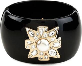 Kenneth Jay Lane Bracciale con perle - Nero