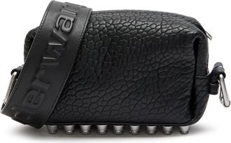 Alexander Wang Ricco Crocodile-effect Leather Shoulder bag - Black - One Size