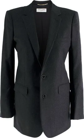 Saint Laurent Black Single-breasted Blazer Size M