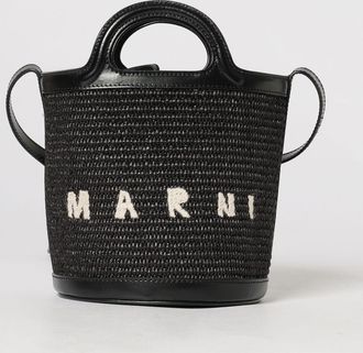 Marni Borsa Tropicalia mini in rafia e pelle