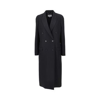 Maison Margiela Stockman Shoulder long wool coat Woman 42