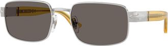 Persol PO1022S 518/B1 Mens Sunglasses Silver Size 58