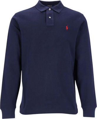 Polo Ralph Lauren Magliette Polo a Maniche Lunghe - - Tops - Uomo - Blu - L