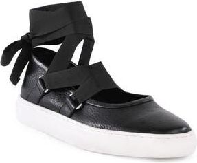 Seychelles Ribbons Ankle Wrap Flat in Black at Nordstrom Rack, Size 9.5