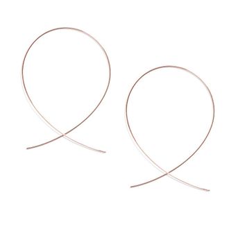 Lana Jewelry 14K Gold Large Upside Down Hoop Earrings in Rose Gold at Nordstrom