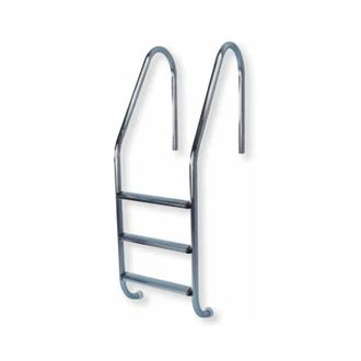 AquaLuxBad Escalera De Acero Inoxidable De 3 Pelda&ntilde;os
