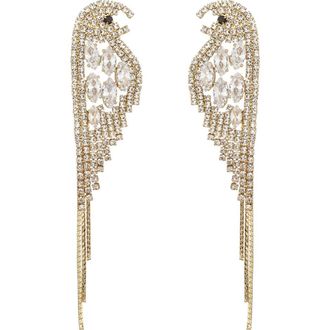 Eye Candy Los Angeles Scarlett Parakeet Drop Earrings in Gold at Nordstrom Rack