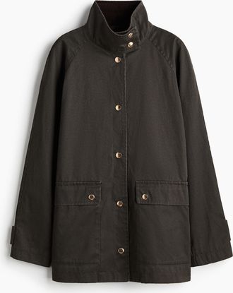 H&M Cargojacke in Oversized Fit - Green