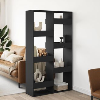Berkfield Home Room Divider Black 100x33x175 cm Engineered Wood | Size: 100 x 33 x 175 cm
