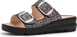 David Tate Mosaic Womens Wedge Shoes Black : EU 42 (US Womens 11-11.5) M (B), Leather