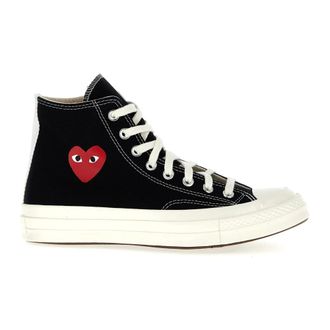 Comme Des Garçons Canvas High Top Trainers