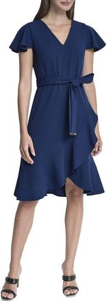 DKNY Faux Wrap Dress