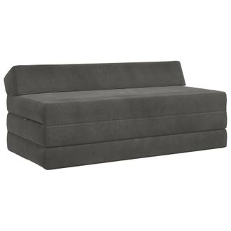 vidaXL Sof&aacute; Cama Plegable Gris Oscuro 120 X 60 X 49 Cm Tela Vidaxl
