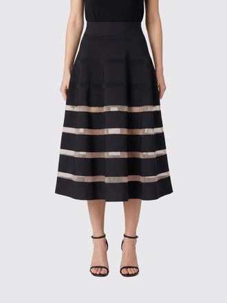 Balmain Gonna in misto viscosa a righe