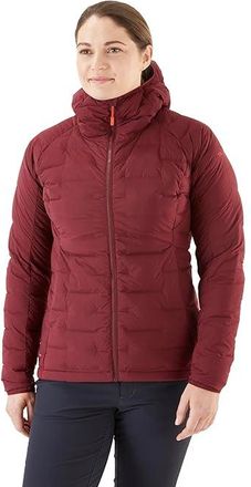 RAB Cubit Stretch Down Hoodie Womens Clothing Deep Heather : 10, Polyester