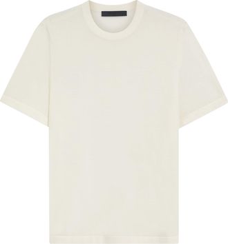 BOSS Short-Sleeved Knit Top with Crew Neckline