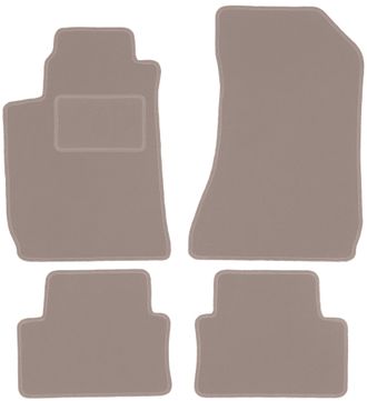 OEM Alfombrillas De Terciopelo Beige Para Alfa Romeo 159 Berlina, Familiar, Familiar, Sportwagon (2006-2011)