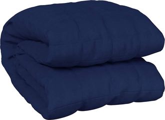 vidaXL Manta Con Peso Tela Azul 220x240 Cm 11 Kg Vidaxl