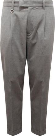 Paolo Pecora Duomo Relaxed Fit Chino - Heren - Chinos - Grijs - L - Wol - Broeken