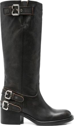 Chlo&eacute; Dakota Classic Laarzen - Dames - Hoge Laarzen - Zwart - 37 1/2 EU - Leer - Schoenen