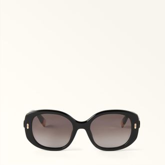 Furla Sunglasses Nero Black Acetate Woman
