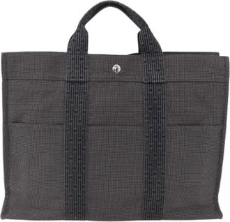 Herm&egrave;s Pre-owned Tote Bags, female, Gray, Size: ONE SIZE Pre-owned Fourre-tout herline