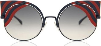 Fendi FF 0215/S HYPNO SHINE 0M1/9L Womens Sunglasses Blue Size 53