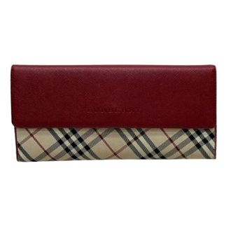 Burberry Pre-owned Wallets, female, Multicolor, Size: ONE SIZE Pre-owned Nova Check Leather Long Wallet