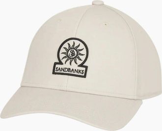 Sandbanks Mens SANDBANKS BADGE LOGO CAP STONE - Cream - Size: 1 size