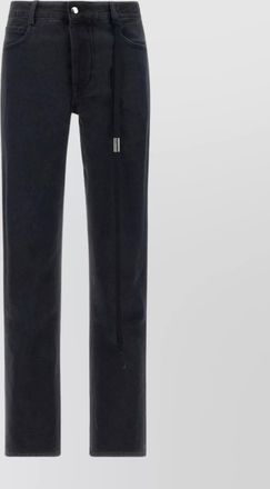 Ann Demeulemeester cotton denim trousers stonewashed effect