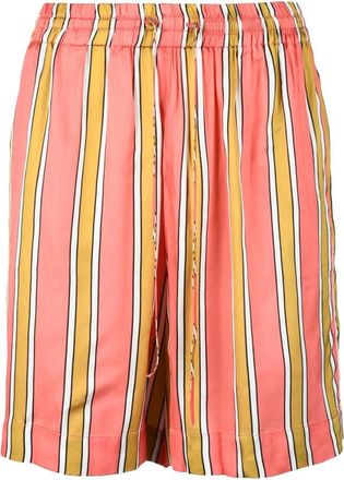 Semicouture Multicolor Striped Viscose Shorts