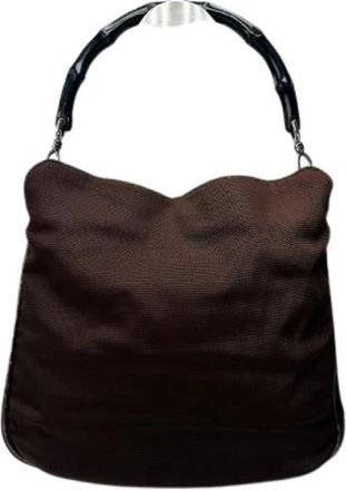 Gucci Pre-owned Leather gucci-bags - Dames - Vintage Handtas - Bruin - ONE Size - Vintage