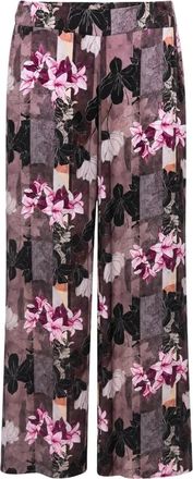 2-Biz Wijde broek - Dames - Wijde Broeken - Paars - M - Broeken