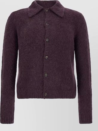 Dries Van Noten alpaca wool brushed cardigan