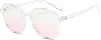 Generic Commuter Women Vacation Sunglasses Outdoor Men Driving Sun Glasses(Clear)