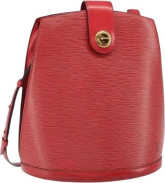 Louis Vuitton Pre-owned Bucket Bag - Dames - Vintage Tas - Rood - ONE Size - Leer - Vintage