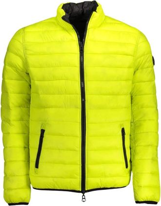 U.S.Polo Association Omkeerbare Nylonjas - Heren - Winterjassen - Geel - XL - Nylon - Jassen